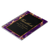 Marbre et noir violet et or - Livre d'or (Côté gauche)