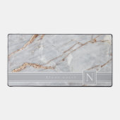 Marbre étincelant Monogramme Cuivre gris chaud ID6 (Recto)