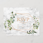 Marbre Eucalyptus Géométrique Cuivre Pas de menu R (Devant / Derrière)