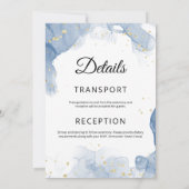 Marbre faire-part de mariage moderne mariage éléga (Dos)