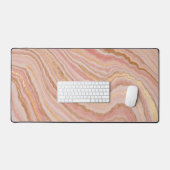 Marbre faux élégant rose pâle, rose, sable (Clavier et souris)