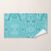 Marbre fluide turquoise élégant (Serviette à main)