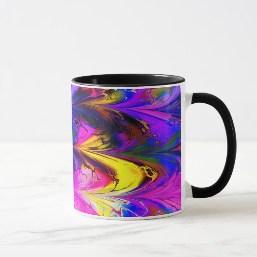Marbre fractal 7A Mug (Droite)