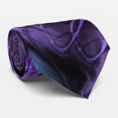 Marbre fractal Cravate violet (Roulé)