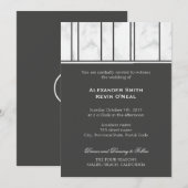 Marbre Gay Faire-part de mariage (Devant / Derrière)