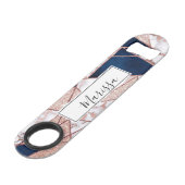 Marbre géométrique de la Parties scintillant Rose  (Devant angulaire)