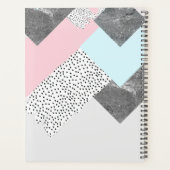 Marbre Géomtrique Pastel Design pointillé (Dos)