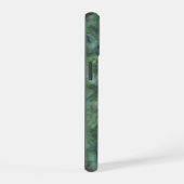 Marbre granit monogramme abstrait vert quartz (Côté droit)