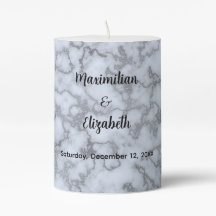 Marbre gris argent Faux - Mariage élégant