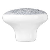 Marbre gris avec poignée de tiroir blanche, poigné (Côté)