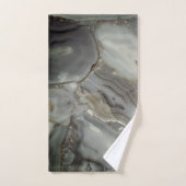 Marbre gris avec Veine or (Serviette à main)