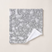 Marbre gris blanc élégant (Gant de toilette)