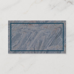 Marbre gris bleu Carte de visite texturé
