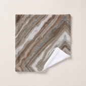 marbre gris marron granit scandinave minimaliste (Gant de toilette)