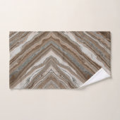 marbre gris marron granit scandinave minimaliste (Serviette à main)
