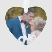 Marbre gris moderne Notre premier Noël ensemble (dos)