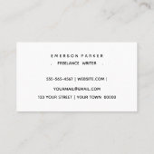 Marbre intemporel Carte de visite la disposition m (Dos)