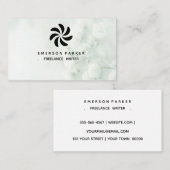 Marbre intemporel Carte de visite la disposition m (Devant / Derrière)