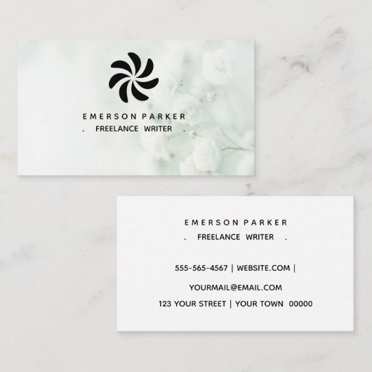 Marbre intemporel Carte de visite la disposition m (Devant / Derrière)