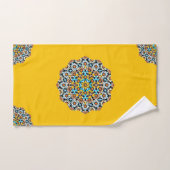 Marbre jaune et turquise Mosaïque marocaine (Serviette à main)
