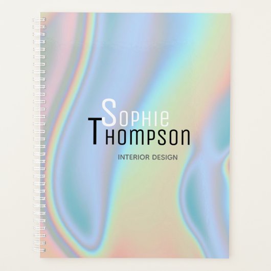 Marbre liquide holographique moderne (Devant)