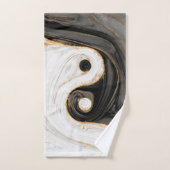 Marbre liquide Yin Yang (Serviette à main)