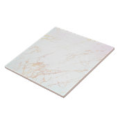 Marbre look Rose Gold White Carreaux (Côté)