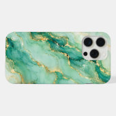Marbre Luxueux Vert Menthe & Or (Verso Horizontal)
