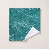 Marbre marin de luxe Monogramme (Gant de toilette)