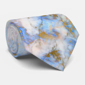 MARBRE MODERNÉ BLEU OR CRAVATE (Roulé)