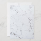 Marbre Moderne Brossé 40E Invitation Anniversaire (Dos)