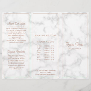 Marbre moderne Elégante Business Trifold Brochure