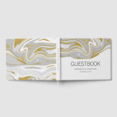 Marbre moderne et Mariage d'or livre d'hôtes (Complet)