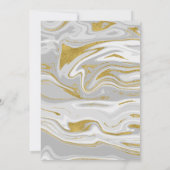 Marbre moderne et mariage or Enregistrer la carte (Dos)