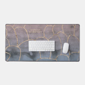 Marbre moderne Gold Gemstone Purple Home Office (Clavier et souris)