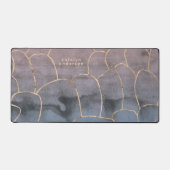 Marbre moderne Gold Gemstone Purple Home Office (Recto)