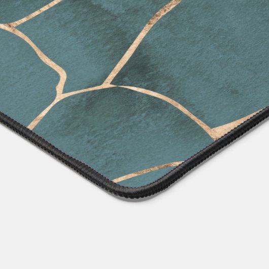 Marbre moderne Gold Gemstone Turquoise (Coin)