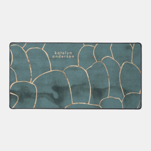 Marbre moderne Gold Gemstone Turquoise (Recto)