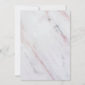 Marbre moderne Sweet 16 Anniversaire Invitation (Dos)