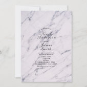 Marbre moderne tendance Elégant Mariage Invitation (Devant)