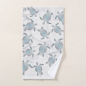 Marbre Motif des tortues d'argent (Serviette à main)