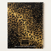 Marbre Motivationnel léopard motif brun noir (Dos)