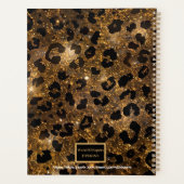 Marbre Motivationnel léopard motif brun noir (Dos)
