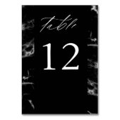 Marbre noir 2 Numéro de table (Dos)