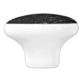 Marbre noir avec poignée de tiroir blanche, poigné (Côté)