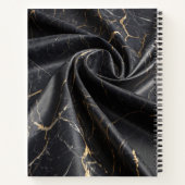Marbre noir Carnet or (Dos)