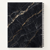 Marbre noir Carnet or (Dos)