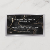 Marbre noir | Carte de visite exécutif (Dos)