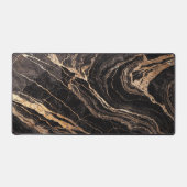 Marbre Noir de Luxe avec Veines Dorées | Abstracti (Recto)