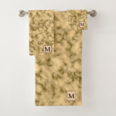 Marbre noir de luxe Monogramme (En situation)